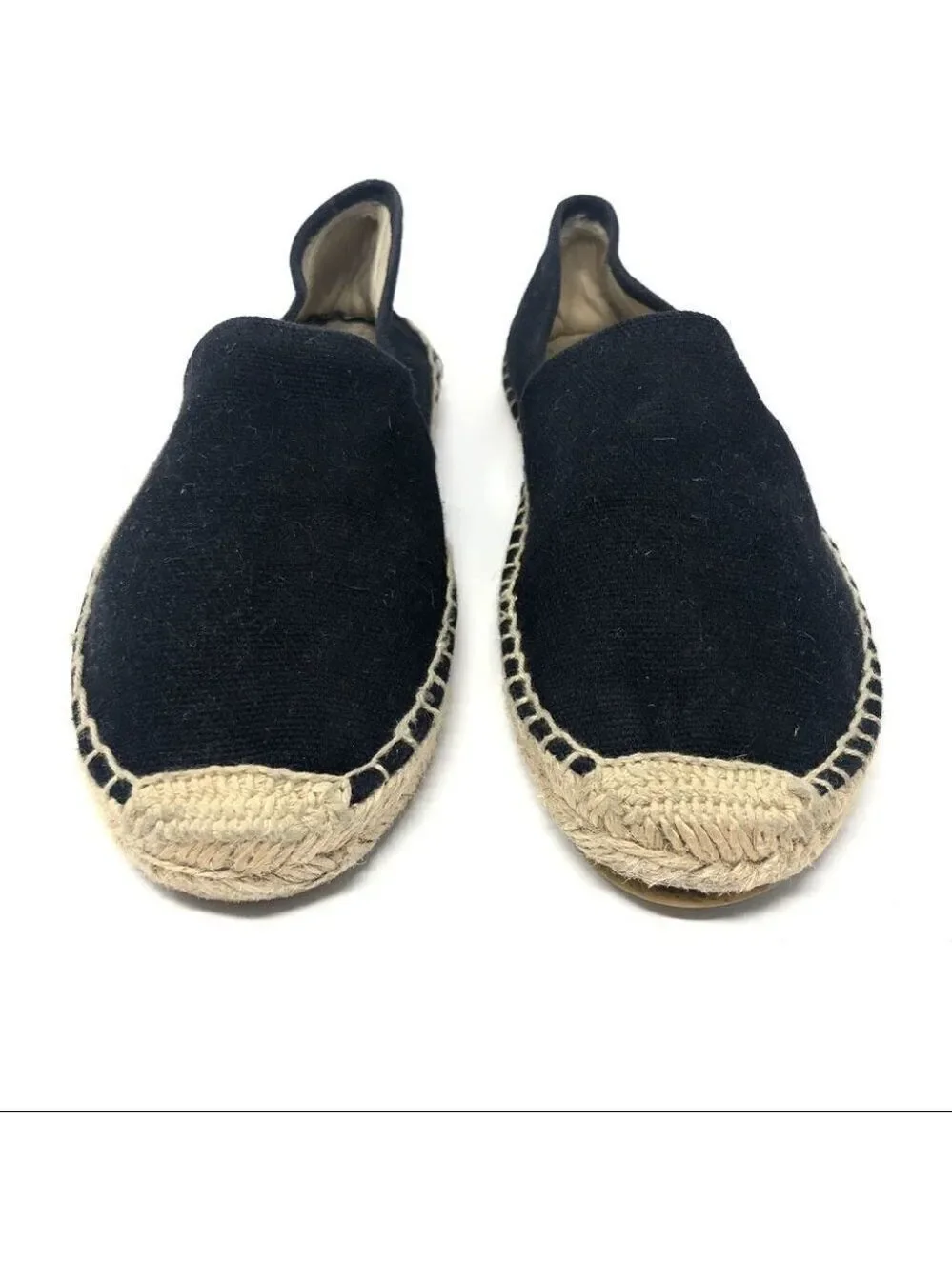 SOLUDOS Black Espadrilles Slip- On Flats Size 6